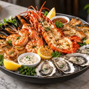 nyus signature seafood platter